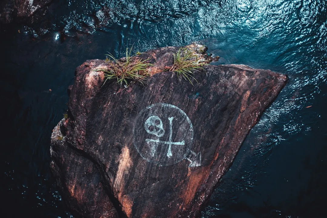 Wooden dock symbolizes stability, akin to Masonic symbols' foundation.