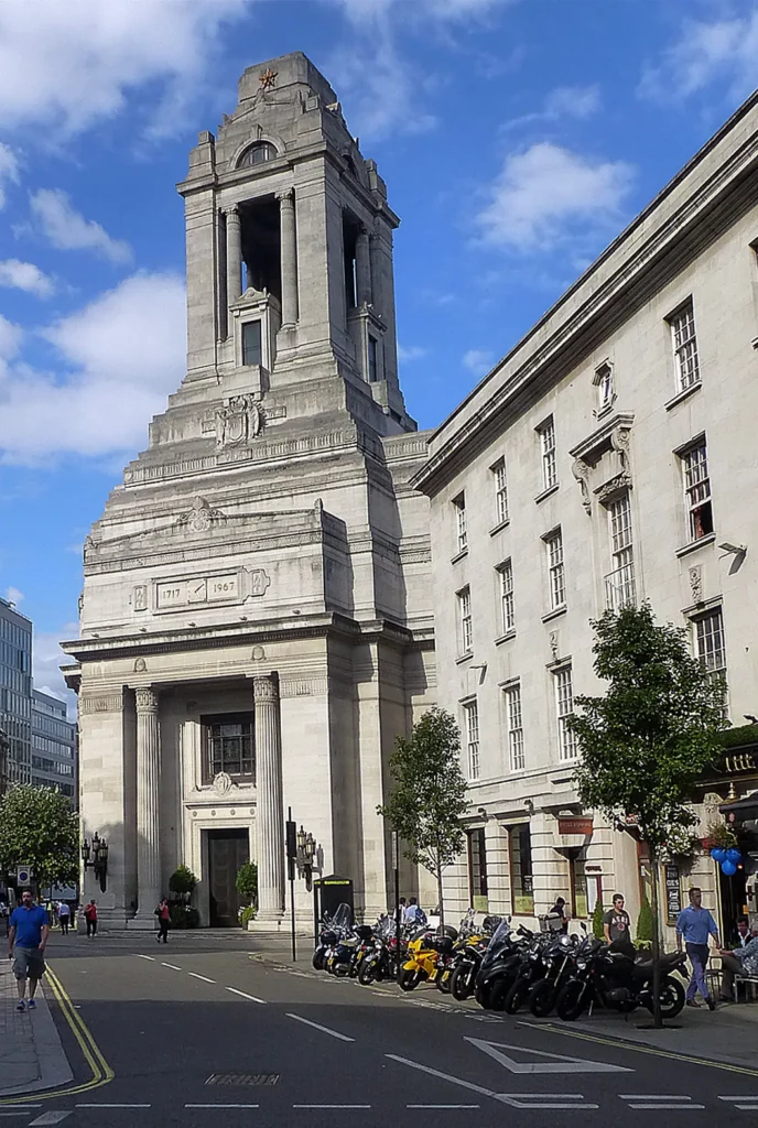 Grand Lodge of England's iconic Freemasons Hall on Great Queen Street