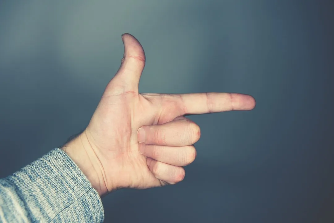Secret masonic hand gesture demonstrating ritual sign recognition