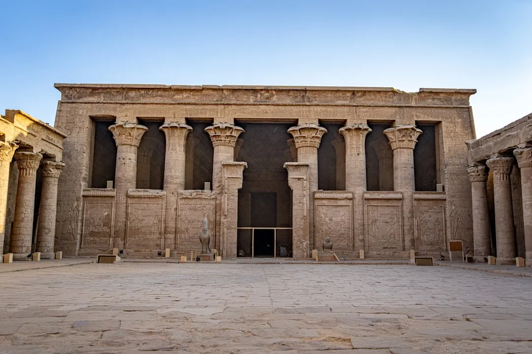 Ancient stone structure symbolizing Jachin and Boaz biblical pillars